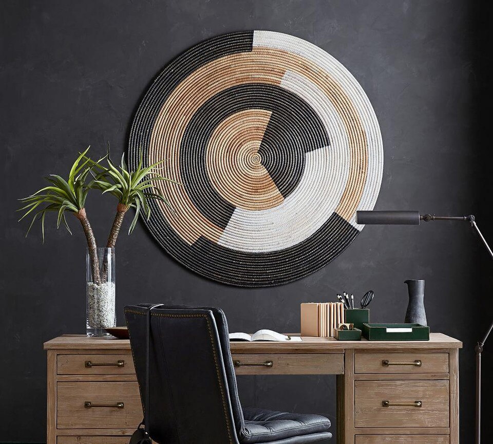 Sierra Handwoven Rattan Disc Wall Art Pottery Barn Australia